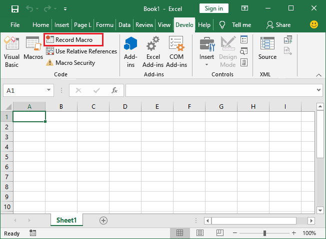 Excel 如何录制宏