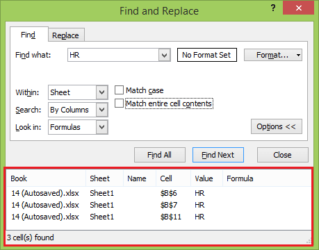 Excel 如何搜索