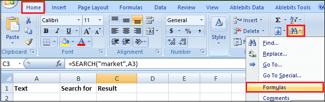 Excel 如何搜索