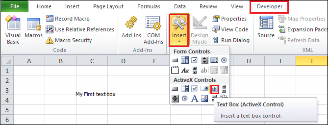 Excel 如何添加文本框