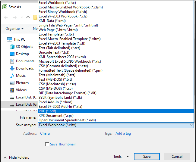 Excel 如何保存文档