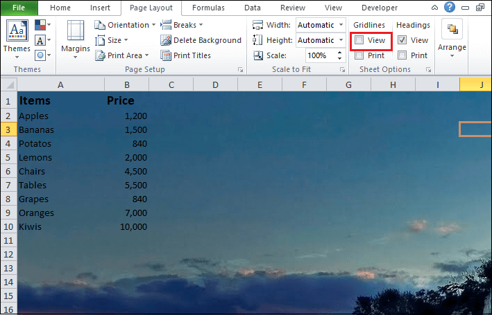 Excel 如何设置背景图片