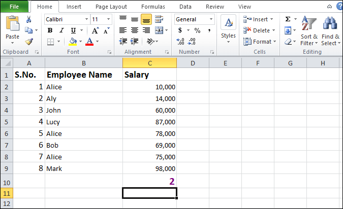 Excel 如何使用COUNTIF函数