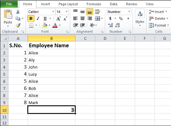 Excel 如何使用COUNTIF函数