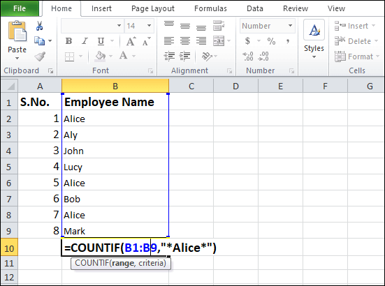 Excel 如何使用COUNTIF函数