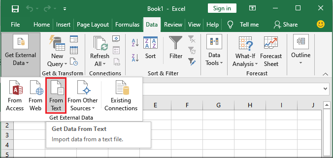 Excel 如何导入CSV文件的数据