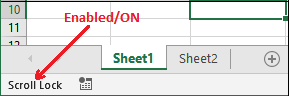 Excel 如何解锁滚动锁定