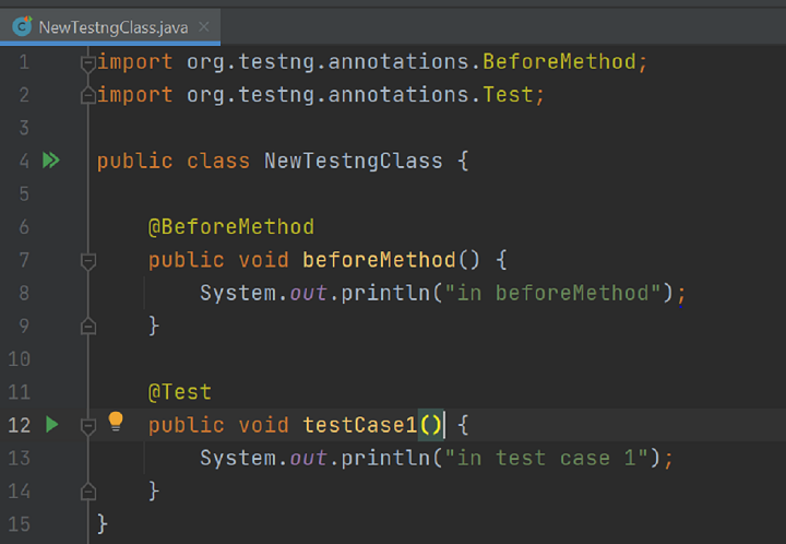 TestNG 如何在IntelliJ IDE中创建一个TestNG文件