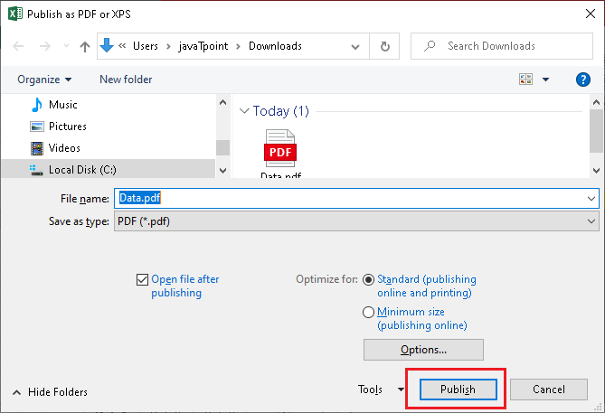 Excel 如何将文件保存为PDF文件