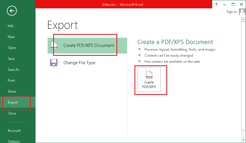 Excel 如何将文件保存为PDF文件