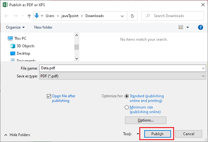 Excel 如何将文件保存为PDF文件