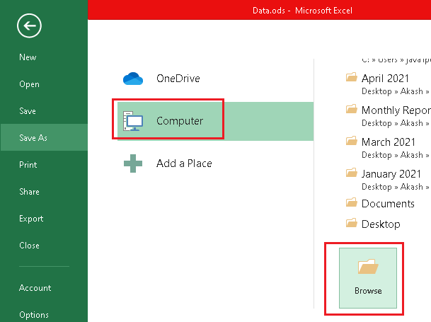 Excel 从ODS转换为Excel的过程