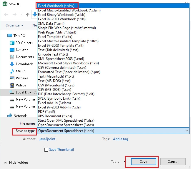 Excel 从ODS转换为Excel的过程