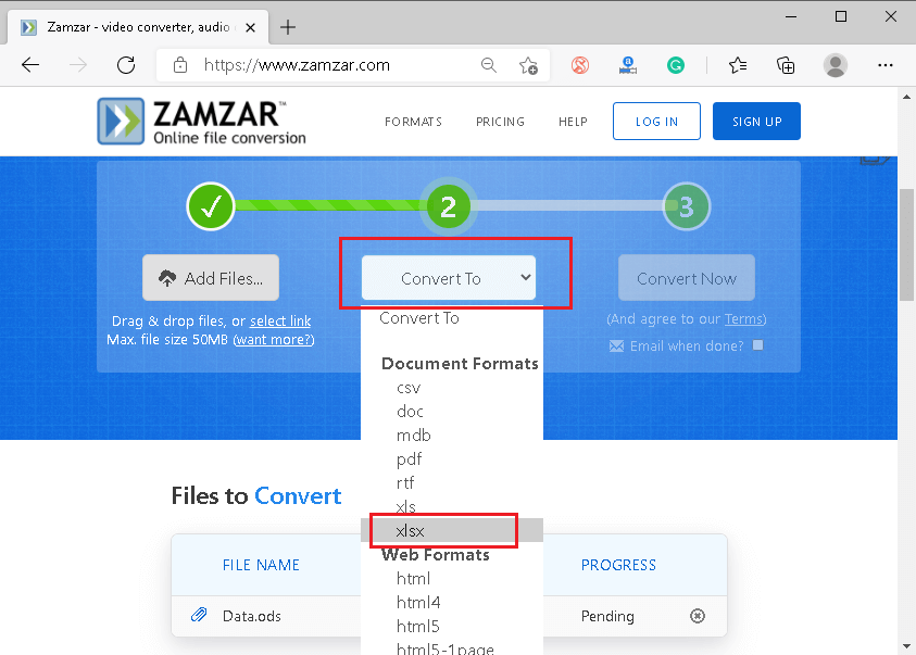 Excel 从ODS转换为Excel的过程