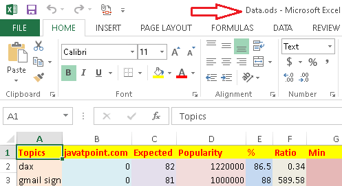 Excel 从ODS转换为Excel的过程