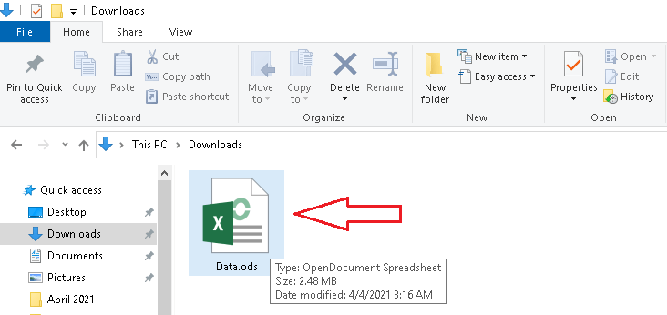 Excel 从ODS转换为Excel的过程