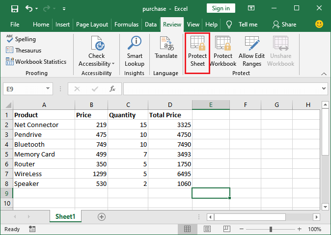 Excel 如何解锁单元格