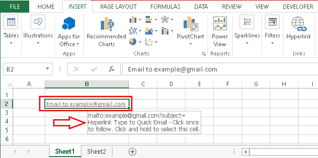 Excel 超链接