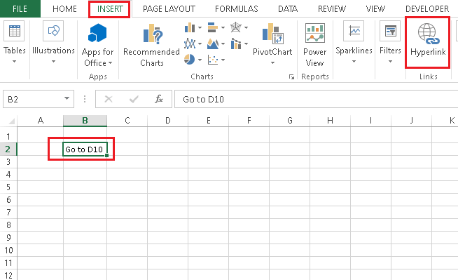 Excel 超链接