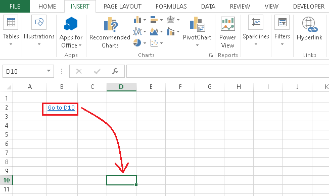 Excel 超链接