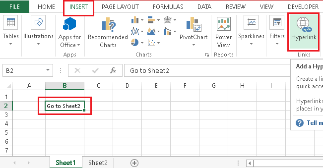 Excel 超链接