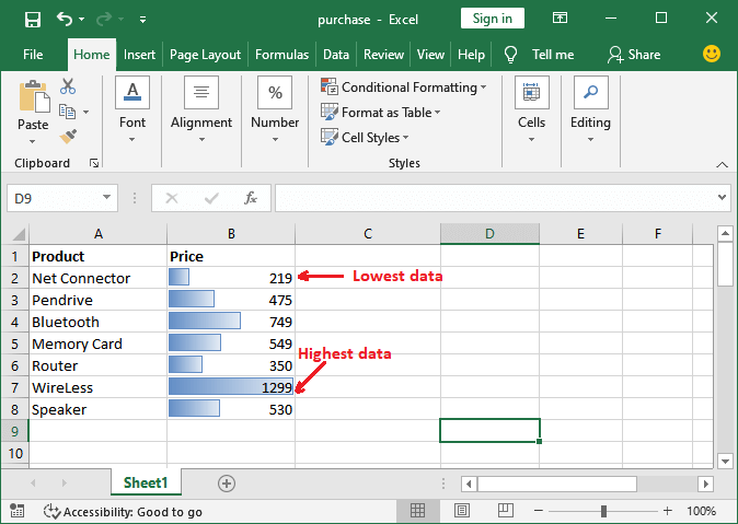 Excel 条件格式化