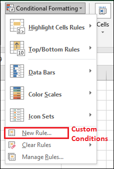 Excel 条件格式化