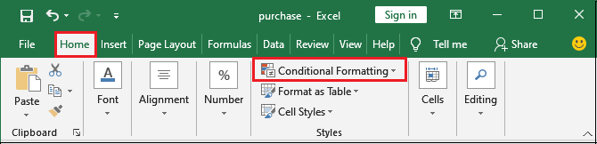 Excel 条件格式化