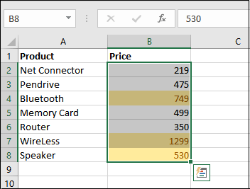 Excel 条件格式化