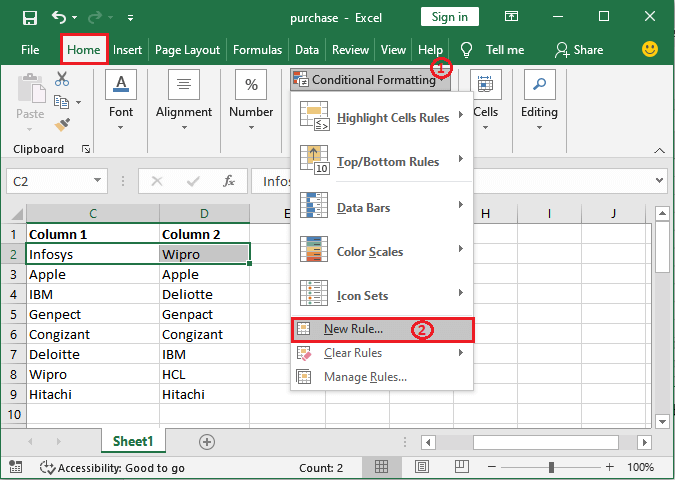 Excel 如何定义自定义规则以进行条件格式设置