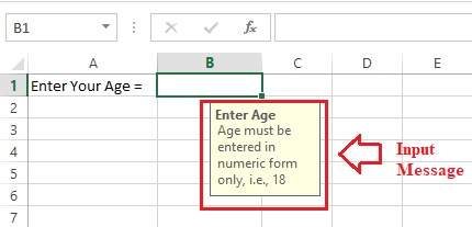 Excel 数据验证