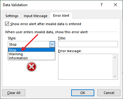 Excel 应用数据验证