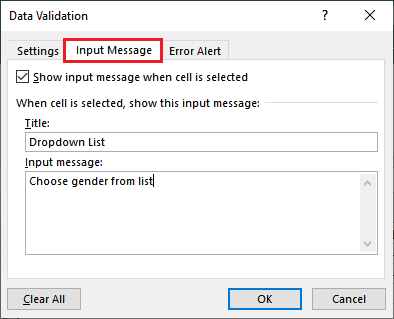 Excel 应用数据验证