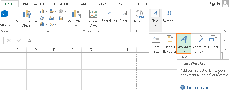 Excel 水印