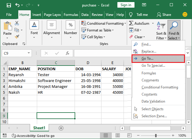 Excel 如何取消隐藏列