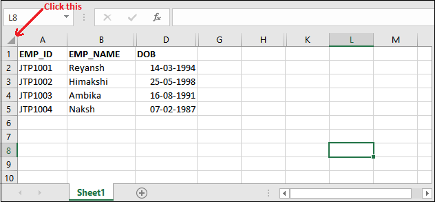 Excel 如何取消隐藏列