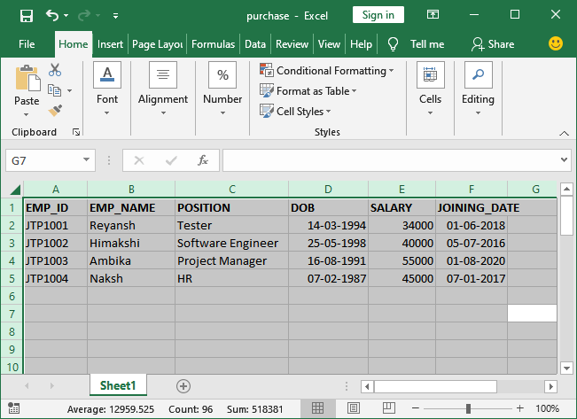 Excel 如何取消隐藏列