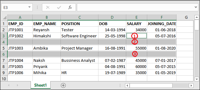 Excel 如何删除空行