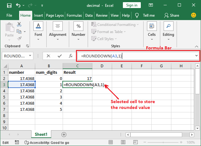 Excel 四舍五入公式