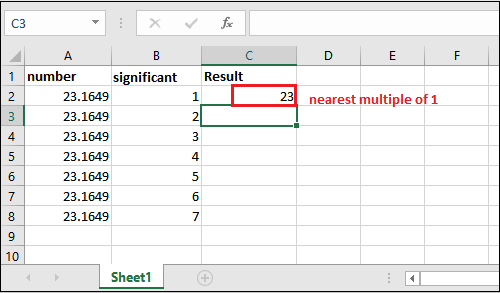 Excel 四舍五入公式