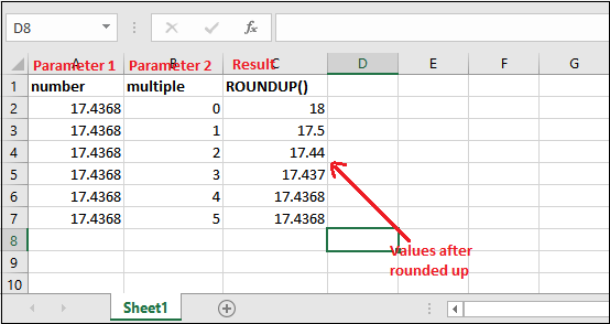 Excel 四舍五入公式