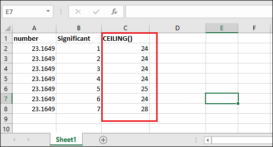 Excel 四舍五入公式