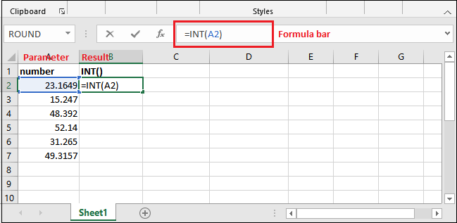 Excel 四舍五入公式