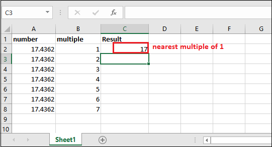 Excel 四舍五入公式