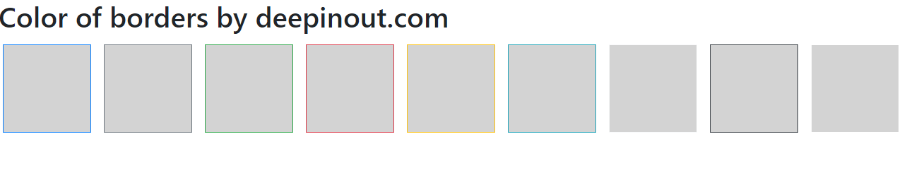 Bootstrap 边框示例