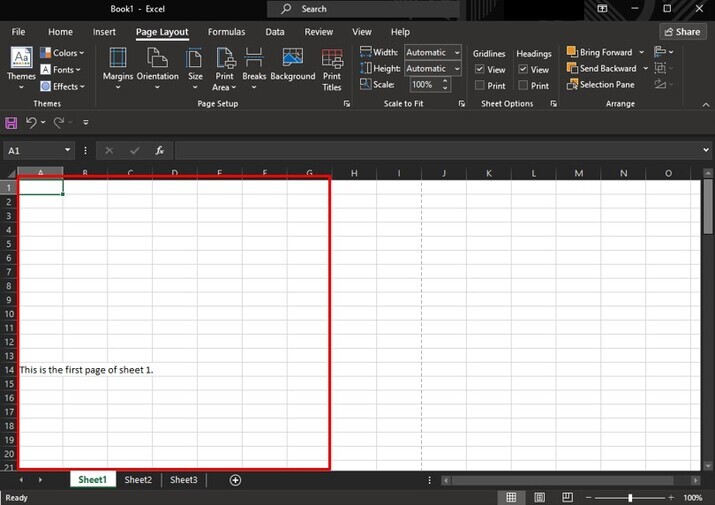 Excel 如何快速打印每个工作表的第一页