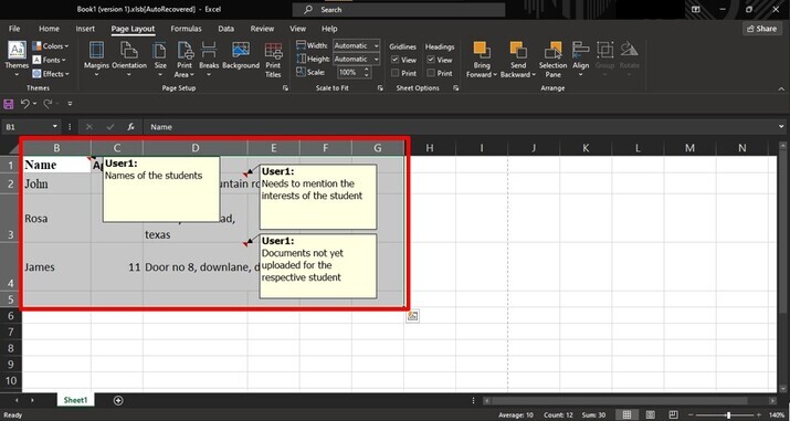 Excel 如何快速打印批注