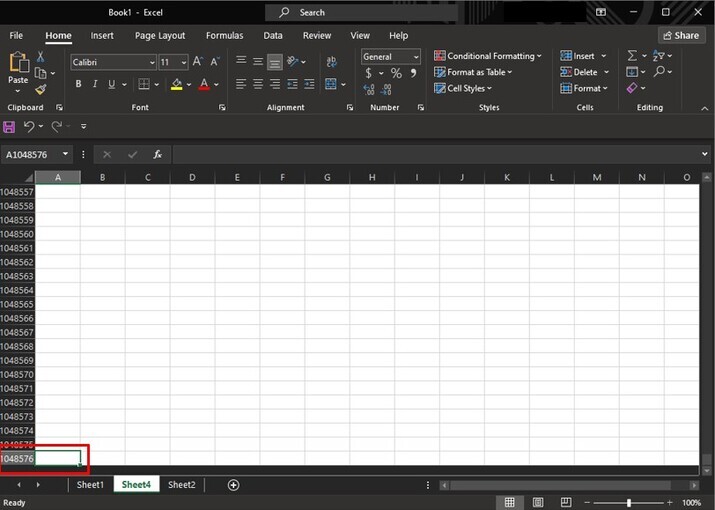 Excel 如何快速移动到列或行的末尾