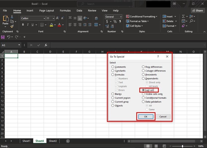 Excel 如何快速移动到列或行的末尾