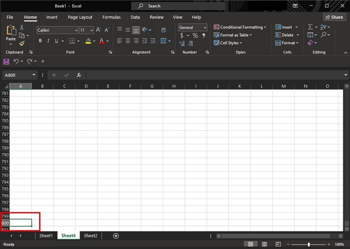 Excel 如何快速移动到列或行的末尾